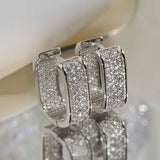 Boucles d'oreilles en cristal luxueuses | Or