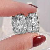 Boucles d'oreilles en cristal luxueuses | Or