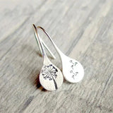 Boucles d'oreilles en dentelle | Or blanc