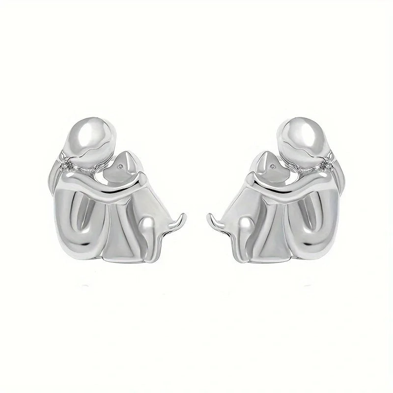 Boucles d'oreilles en deux couleurs, or blanc et or | Or blanc