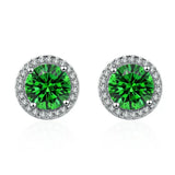 Boucles d'oreilles en émeraudes et diamants | Or