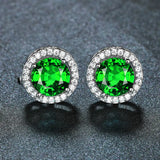 Boucles d'oreilles en émeraudes et diamants | Or