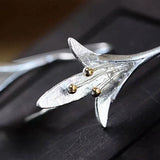 Boucles d'oreilles en fleurs | Or blanc