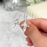 Boucles d'oreilles en fleurs | Or blanc