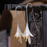Boucles d'oreilles en fleurs | Or blanc
