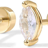 Boucles d'oreilles en forme de poire | Or