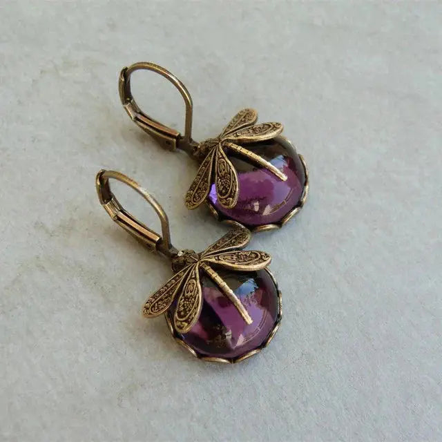 Boucles d'oreilles en forme de sphère vieilli | Or