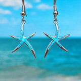 Boucles d'oreilles en opale | Or blanc