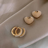 Boucles d'oreilles en perles d'amour | Or