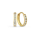 Boucles d'oreilles en pierre Dara brillante | Or