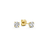 Boucles d'oreilles en pierre larmes de lune | Or blanc