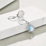 Boucles d'oreilles en pierre de lune Esprit Libre | Or