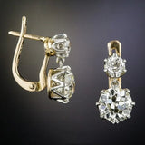 Boucles d'oreilles à brillants européen et américain | Or