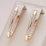 Boucles d'oreilles élégantes à brillants | Or