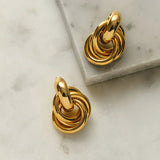 Boucles d'oreilles entrelacées | Or