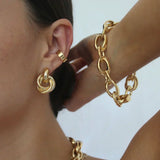 Boucles d'oreilles entrelacées | Or