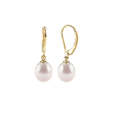 Boucles d'oreilles pendantes en perles | Or