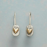 Boucles d'oreilles rétro avec des détails | Or