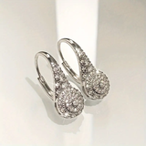 Boucles d'oreilles rondes avec goutte brillante | Or