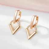 Boucles d'oreilles triangulaires | Or