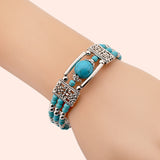 Bracelet Azura plateau | Or blanc