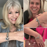 Bracelet chaîne épaisse Revitalisante | Or blanc