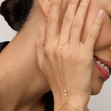 Bracelet chaîne à perles | Or