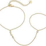 Bracelet chaîne à perles | Or
