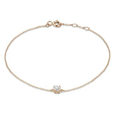 Bracelet Cléa en pierre | Or blanc