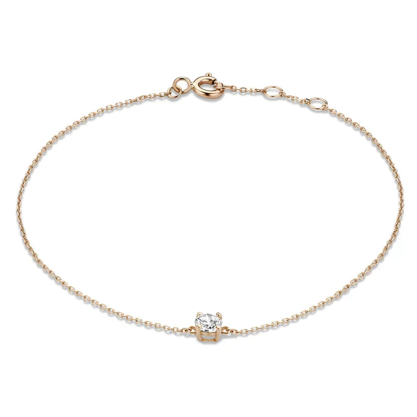 Bracelet Cléa en pierre | Or blanc