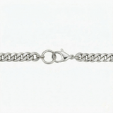 Bracelet cubain | Or blanc