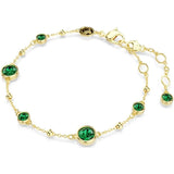 Bracelet émeraude délicat | Or