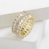 Bracelet large en cristal Oriental | Or