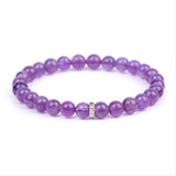 Bracelet « Sandales » avec améthyste | Or