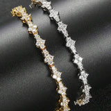Bracelet tennis classique en grappe | Or