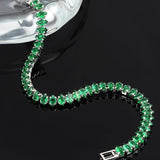 Bracelet avec des pierres d'émeraude | Or