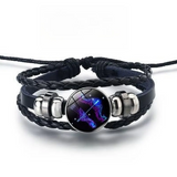 Bracelet brillant avec 12 signes du zodiaque | Or