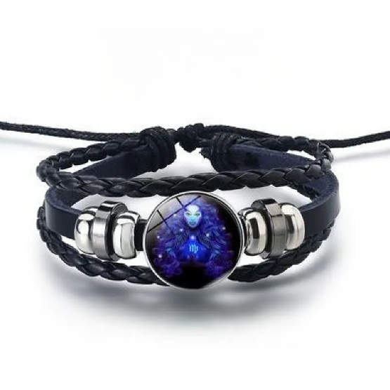 Bracelet brillant avec 12 signes du zodiaque | Or