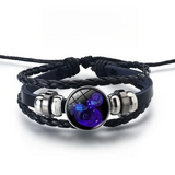 Bracelet brillant avec 12 signes du zodiaque | Or
