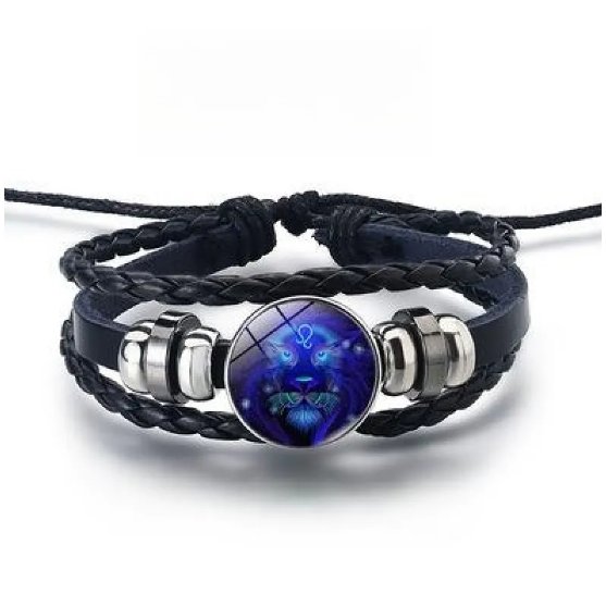 Bracelet brillant avec 12 signes du zodiaque | Or