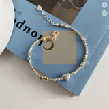 Bracelet carré amour or blanc | Or blanc