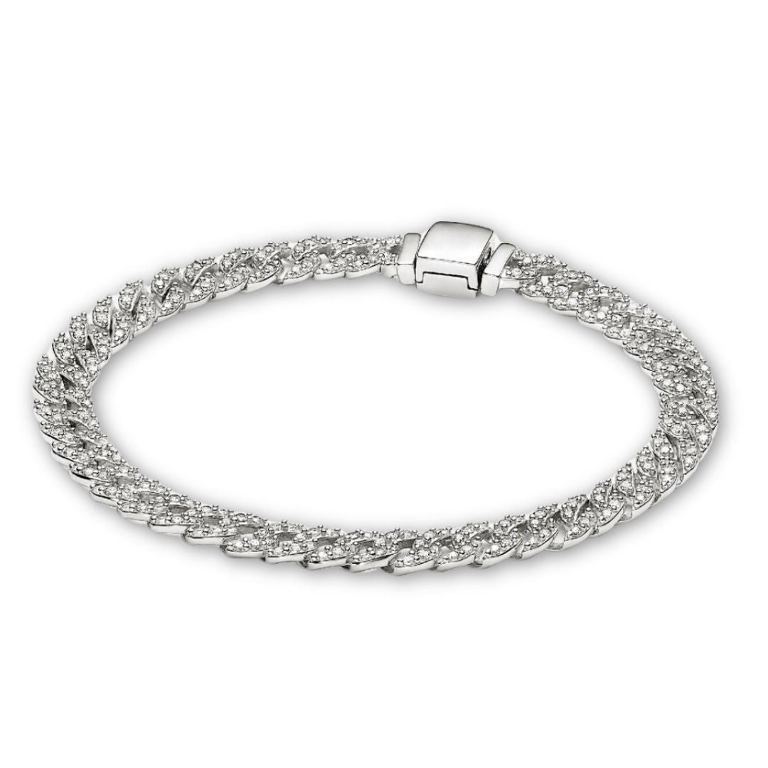 Bracelet cubain large | Or