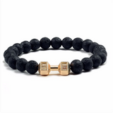 Bracelet d'aromathérapie avec pierres de lave | Or