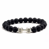 Bracelet d'aromathérapie avec pierres de lave | Or