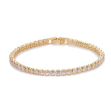 Bracelet de tennis carré | Or