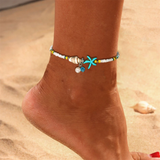 Bracelet de cheville océan | Or