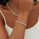 Bracelet de tennis | Or blanc