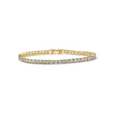 Bracelet de tennis fascinant avec des cristaux | Or