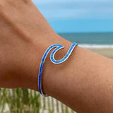 Bracelet « opale des mers » | Or blanc
