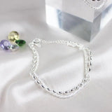 Bracelet à brillants | Or blanc